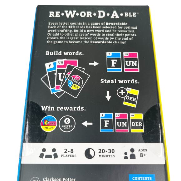 Rewordable The Uniquely Fragmented Word Game by Allison Parrish NEW - Picture 9 of 9